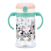 2023款 Skater Disney Mickey Mouse 可摺疊式手柄 One Touch 開關吸管式學習水杯 370ml