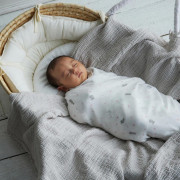 日本製 10mois Swaddle bamboo小兔竹纖維多用途雙層紗布巾