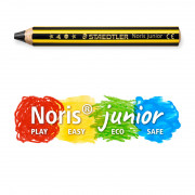 Staedtler - 施德樓 Noris junior 初學特粗鉛筆(黃黑桿), 2B, 9.5mm粗, 單枝掛裝 