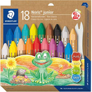 STAEDTLER 224C18 Noris junior 珍寶特粗蠟筆, 18色, 14mm粗