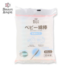 日本製 SmartAngel 嬰兒粘著棉花棒 60支