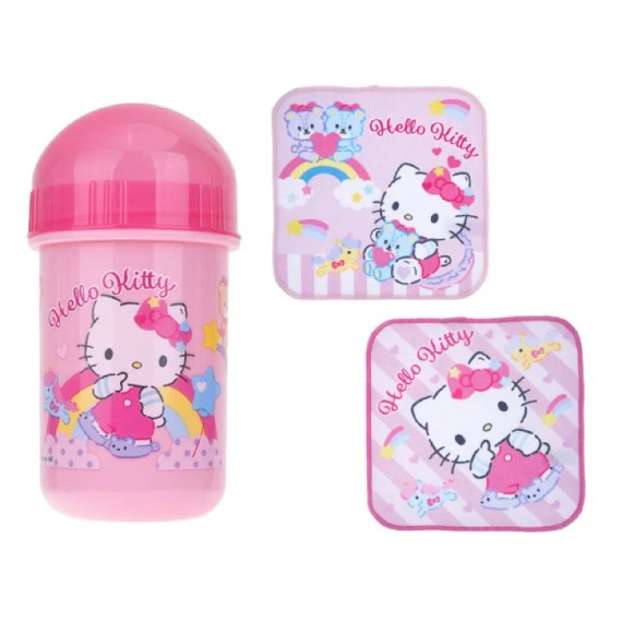 Hello Kitty 迷你方巾2條裝連膠樽