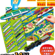 TAKARA TOMA 新幹線列車兒童磁石貼圖書-全14枚