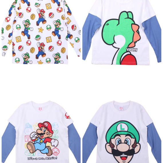 2023年款 Super Mario 童裝長袖Tee 100-150cm