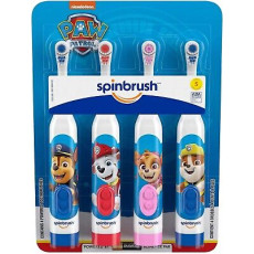 Spinbrush - 兒童電動牙刷套裝 4 件裝 - PAW Patrol 汪汪隊立大功