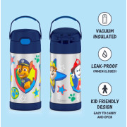 美國 Thermos 不鏽鋼真空兒童保溫吸管水壺 - Paw Patrol