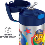 美國 Thermos 不鏽鋼真空兒童保溫吸管水壺 - Paw Patrol