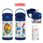 美國 Thermos 不鏽鋼真空兒童保溫吸管水壺 - Paw Patrol