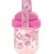 Hello Kitty 330ml BPA & BPS Free 膠水樽連飲管及頸繩 9-8329-1