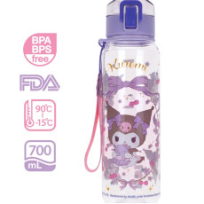 Kuromi 700ml BPA & BPS Free 膠水樽連手繩 9-8330-1